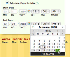 Form Scheduling