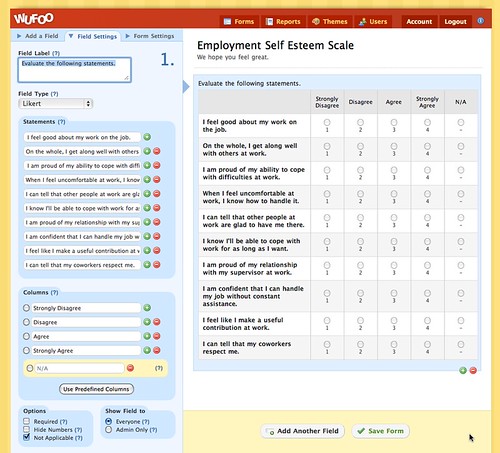 Likert in Form Builder