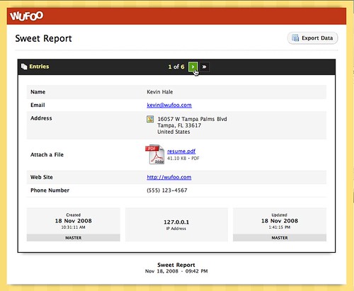 Reports now have Single Entry View