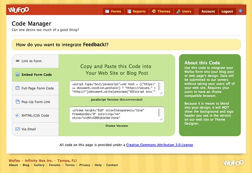 JavaScript Embed