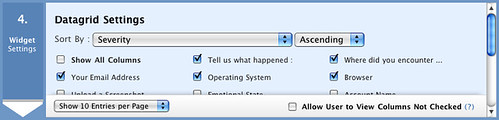 Datagrid Settings