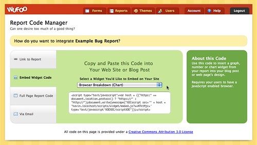 Embed Graphs, Charts and Numbers from your Reports into Your Web Site!