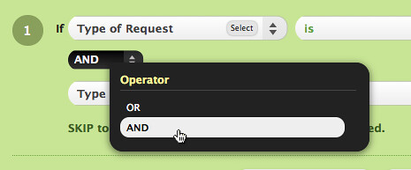 Multiple Conditions can use AND / OR operators