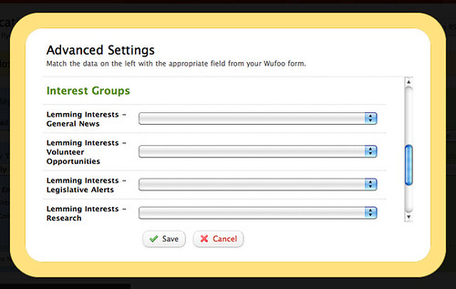 Mail Chimp Interest Groups