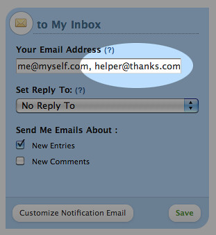 Additional Email Notification