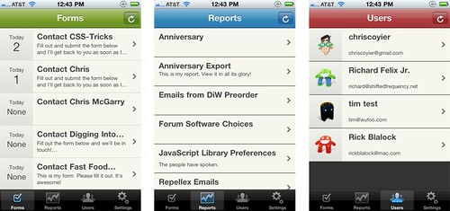 Pico iPhone App Screens