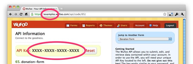 Subdomain and API Key
