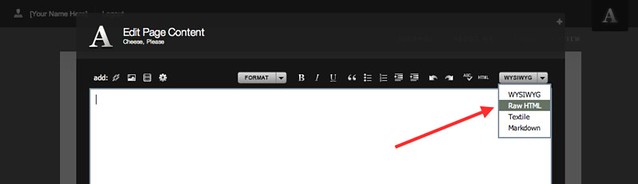 Raw HTML Mode