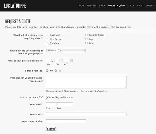 Luc Latulippe | Request a Quote