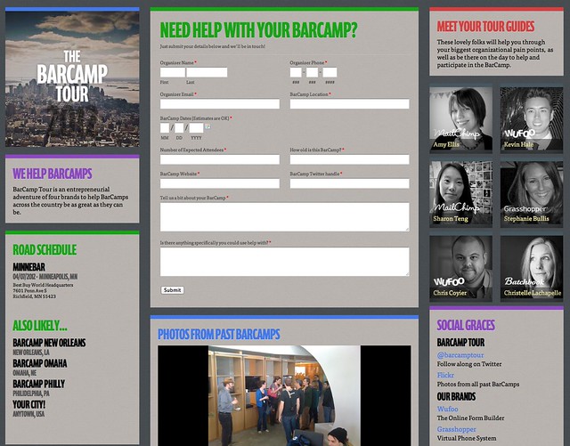 BarCamp Tour 2012 Homepage